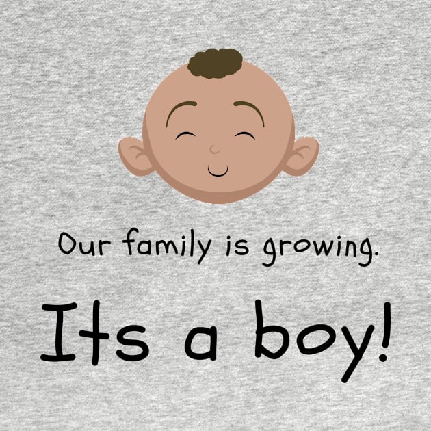 Love this 'Our family is growing. Its a boy' t-shirt! by Valdesigns